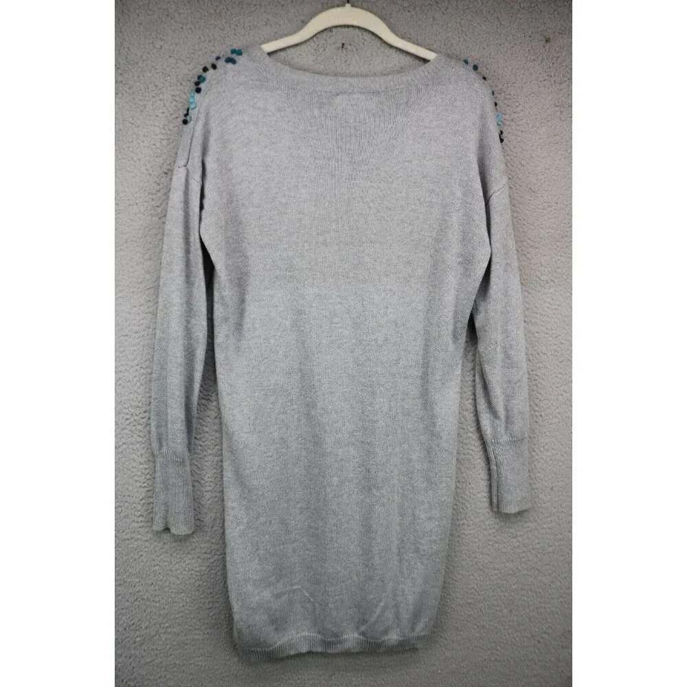 Ruby Moon Anthropology Long Sleeve Pullover Sweater Dress-Medium-Wool Blend-Soft